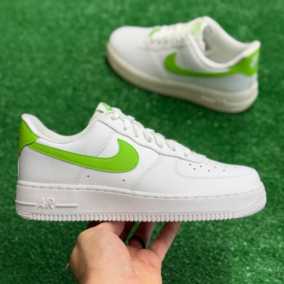 Nike Shoes - Nike Air Force 1 Low White Action Green Womens DD8959-112 NEW* Sz 8